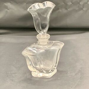 Vintage Tulip Shaped Crystal Bottle Germany